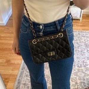 ❤️Real Leather❤️Quilted Chain Shoulder Bag